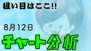 チャート分析（8月12日)　今日の狙い目はココ！！