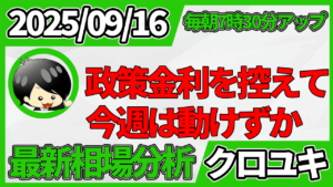 2025年9月16日 ドル円相場分析レポート –中銀ウィークと本日の戦略