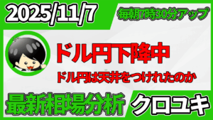 2025年11月日 ドル円相場分析レポート –ドル円天井と本日の戦略