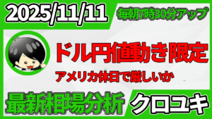 2025年11月11日 ドル円相場分析レポート –高値更新なるかと本日の戦略