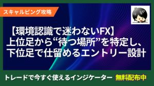 【環境認識で迷わないFX】上位足から“待つ場所”を特定し、下位足で仕留めるエントリー設計