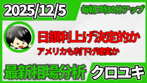 2025年12月5日 ドル円相場分析レポート –日米金利差縮小決定的と本日の戦略
