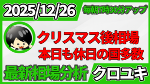 2025年12月26日 ドル円相場分析レポート –クリスマス後相場と本日の戦略