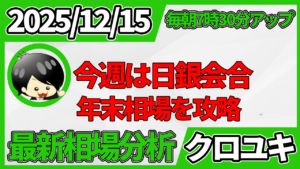 2025年12月15日 ドル円相場分析レポート –年末相場と本日の戦略