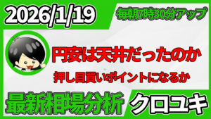 2026年1月19日 ドル円相場分析レポート –本日の戦略