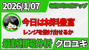 2026年1月7日 ドル円相場分析レポート –本日の戦略