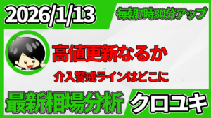 2026年1月13日 ドル円相場分析レポート –本日の戦略