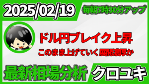 2026年2月19日 ドル円相場分析レポート –本日の戦略