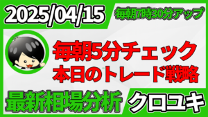 2026年4月15日 ドル円相場分析レポート –本日の戦略