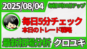 2026年8月4日 ドル円相場分析レポート –本日の戦略