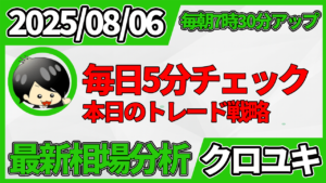 2026年8月6日 ドル円相場分析レポート –本日の戦略